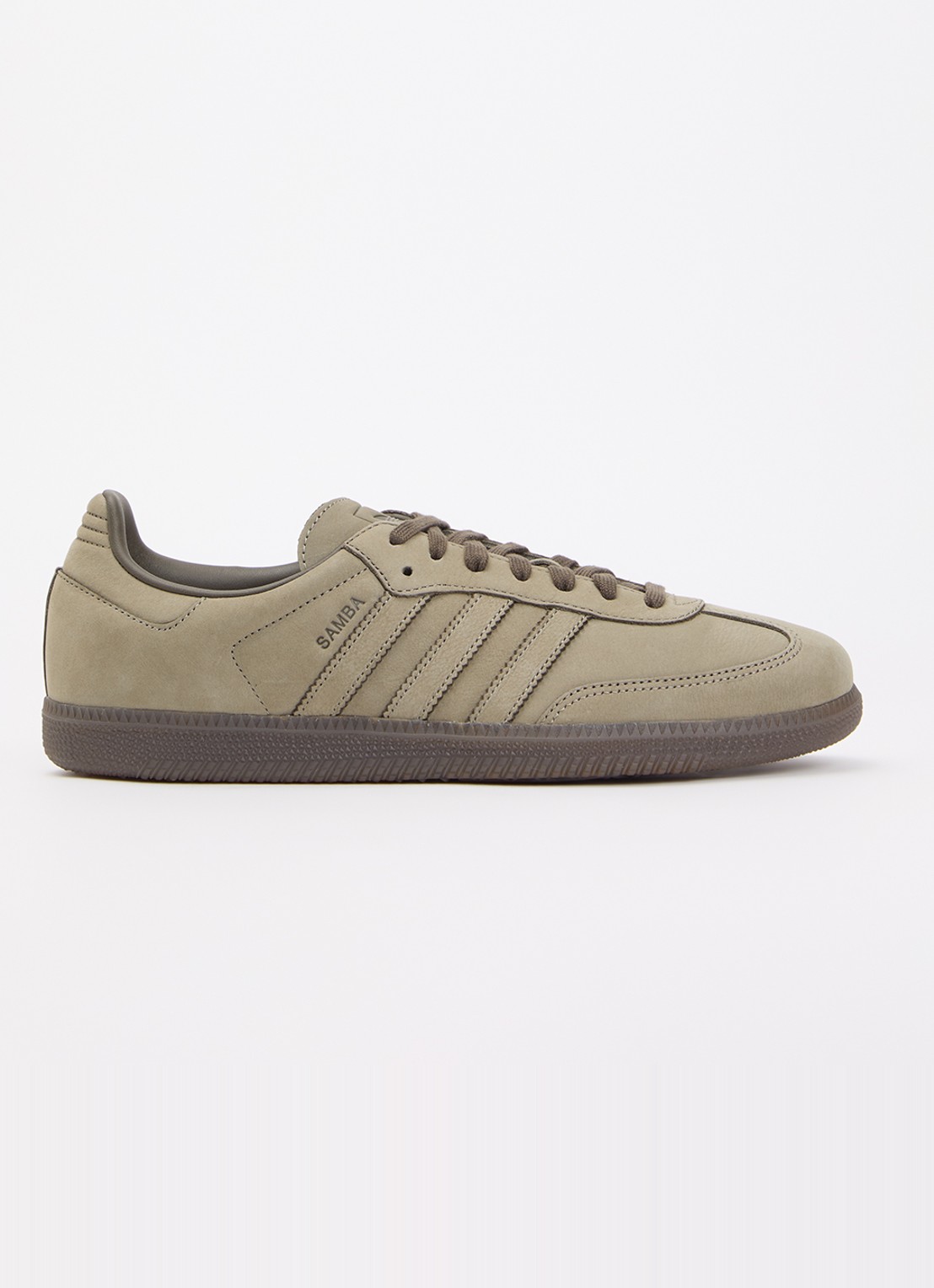 Adidas Samba OG sneaker van leer - voorkant 5 bronsgroen