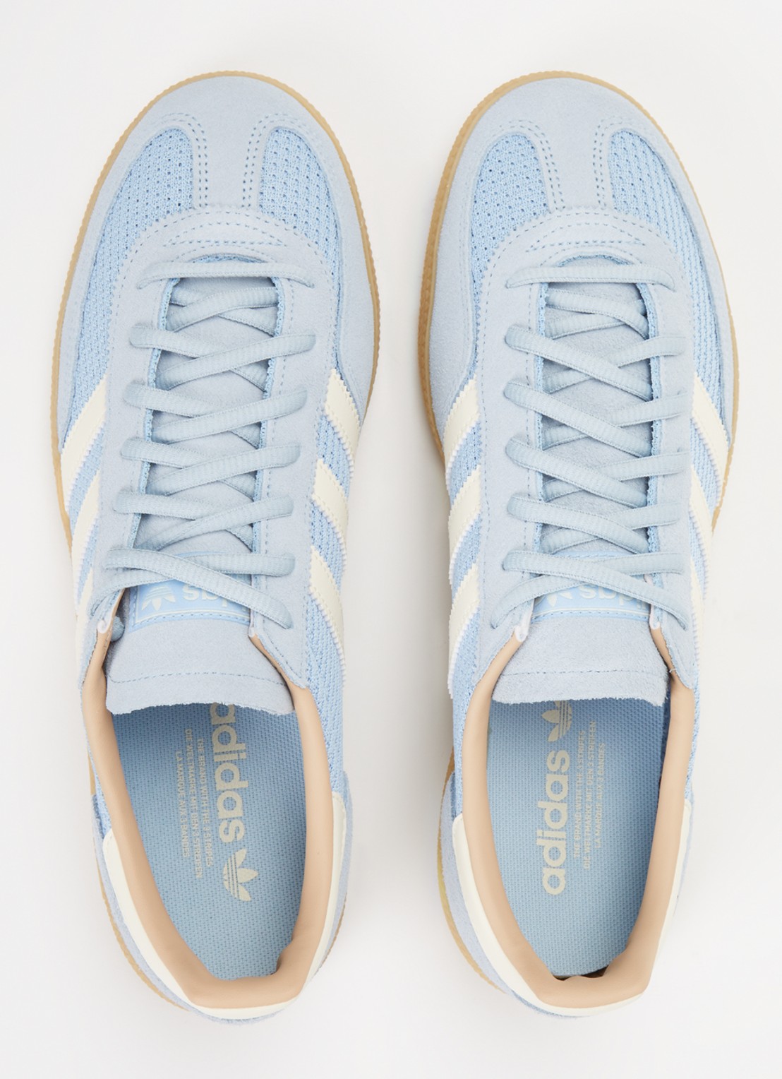 Adidas Samba sneaker met suède details - detail 3 lichtblauw