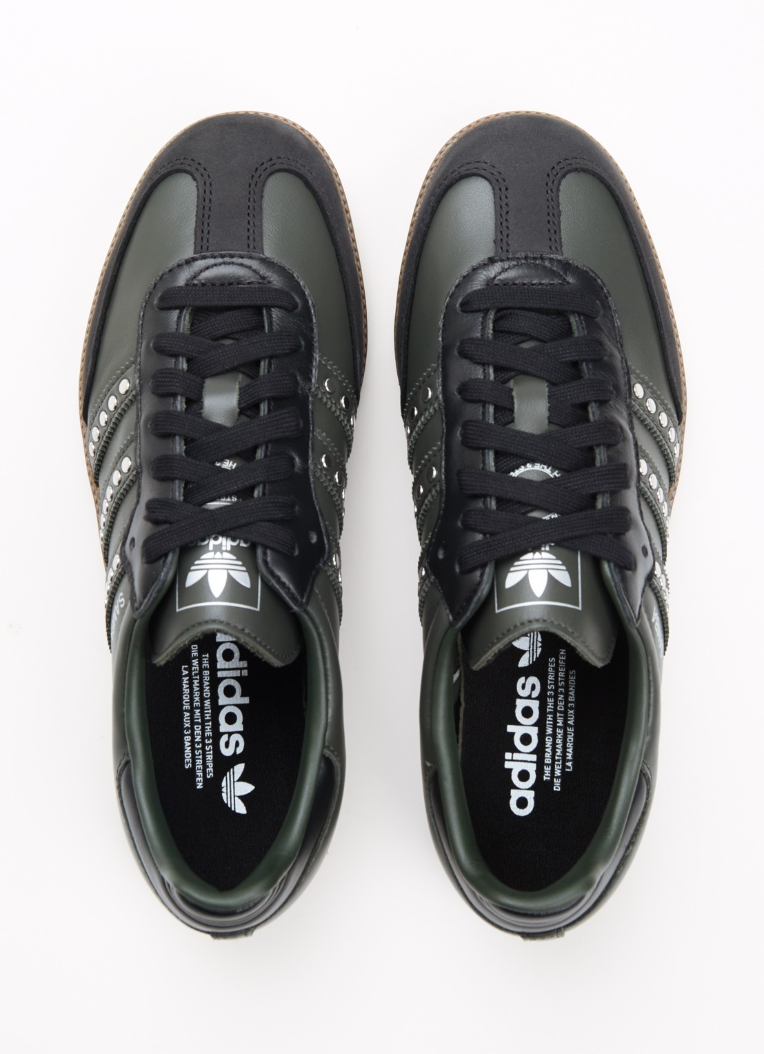 Adidas Samba sneaker van leer - detail 2 antraciet