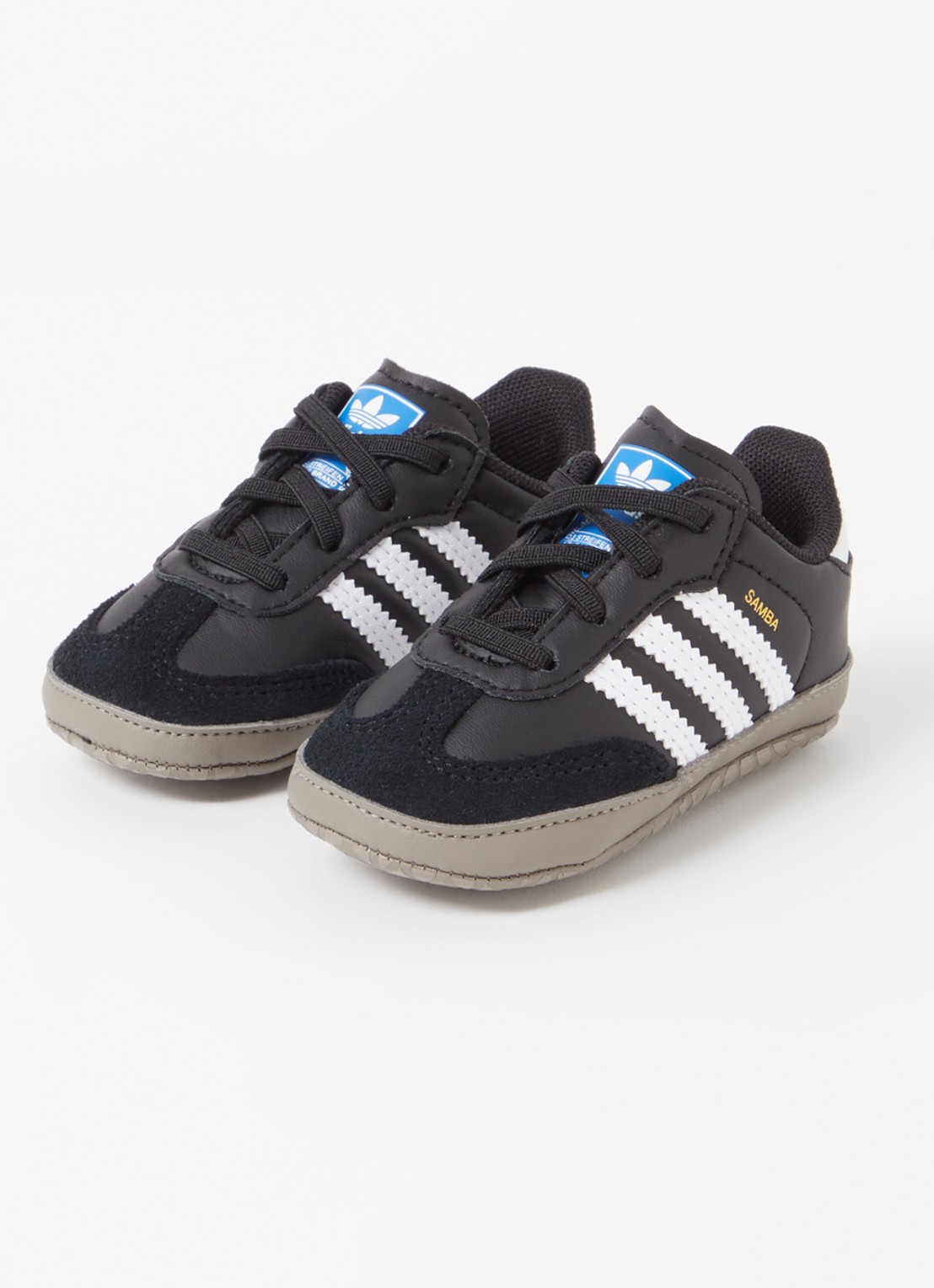 Adidas Samba sneaker van leer - voorkant 3 zwart