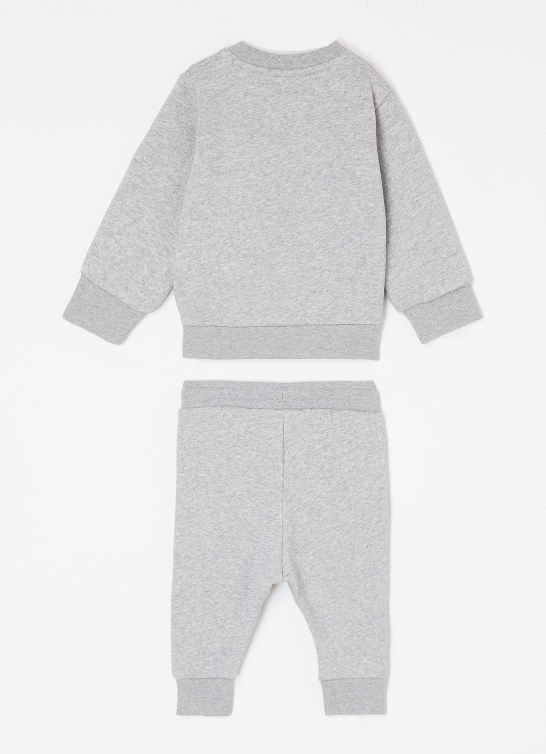 Adidas Set van sweater met joggingbroek 2-delig - voorkant 2 middengrijs