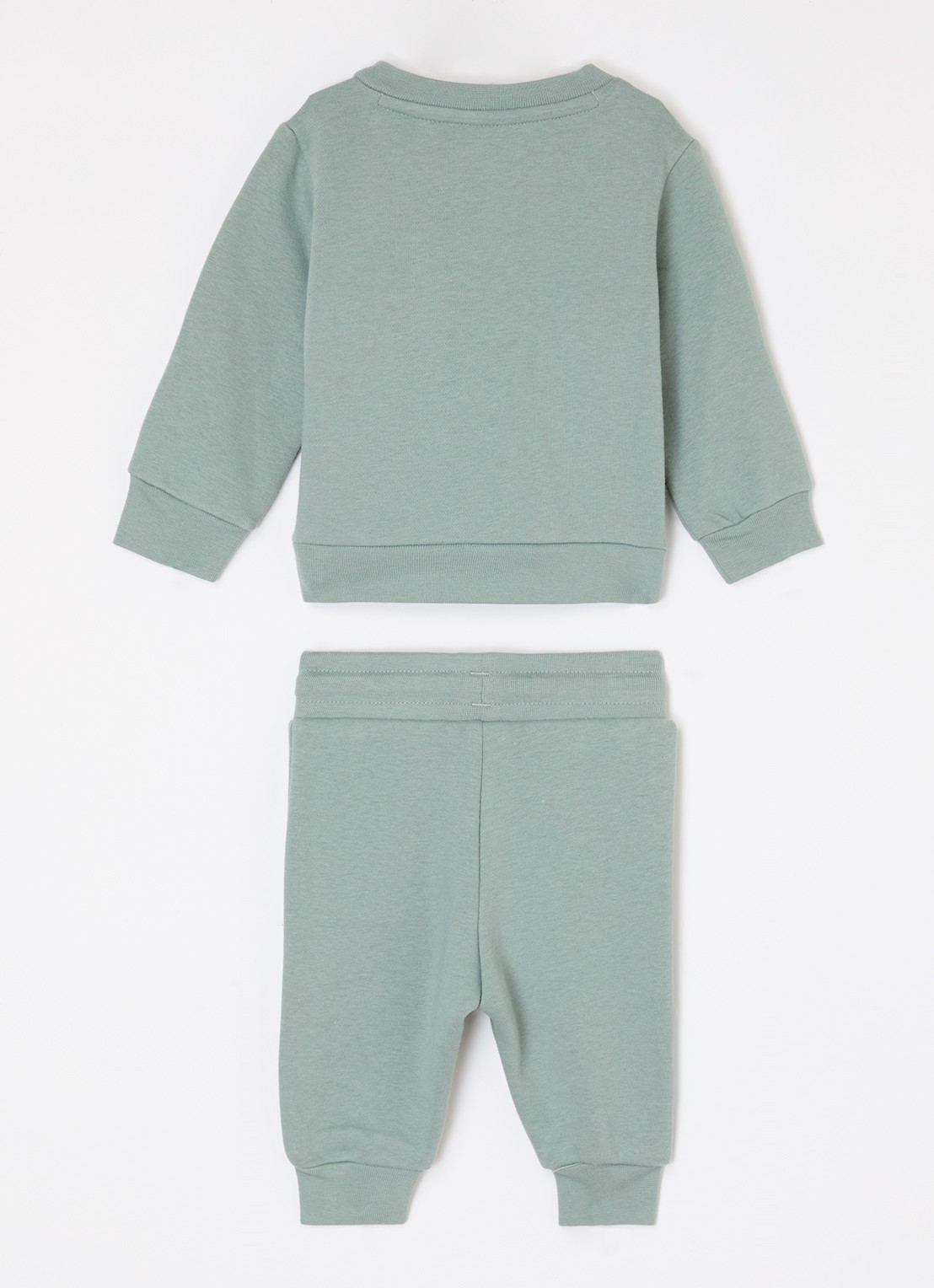 Adidas Set van sweater met joggingbroek 2-delig - voorkant 2 lindegroen