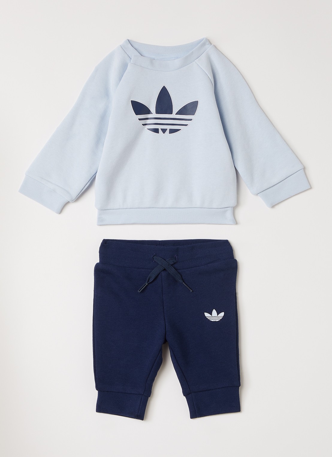 Adidas Set van sweater met joggingbroek 2-delig - voorkant blauw