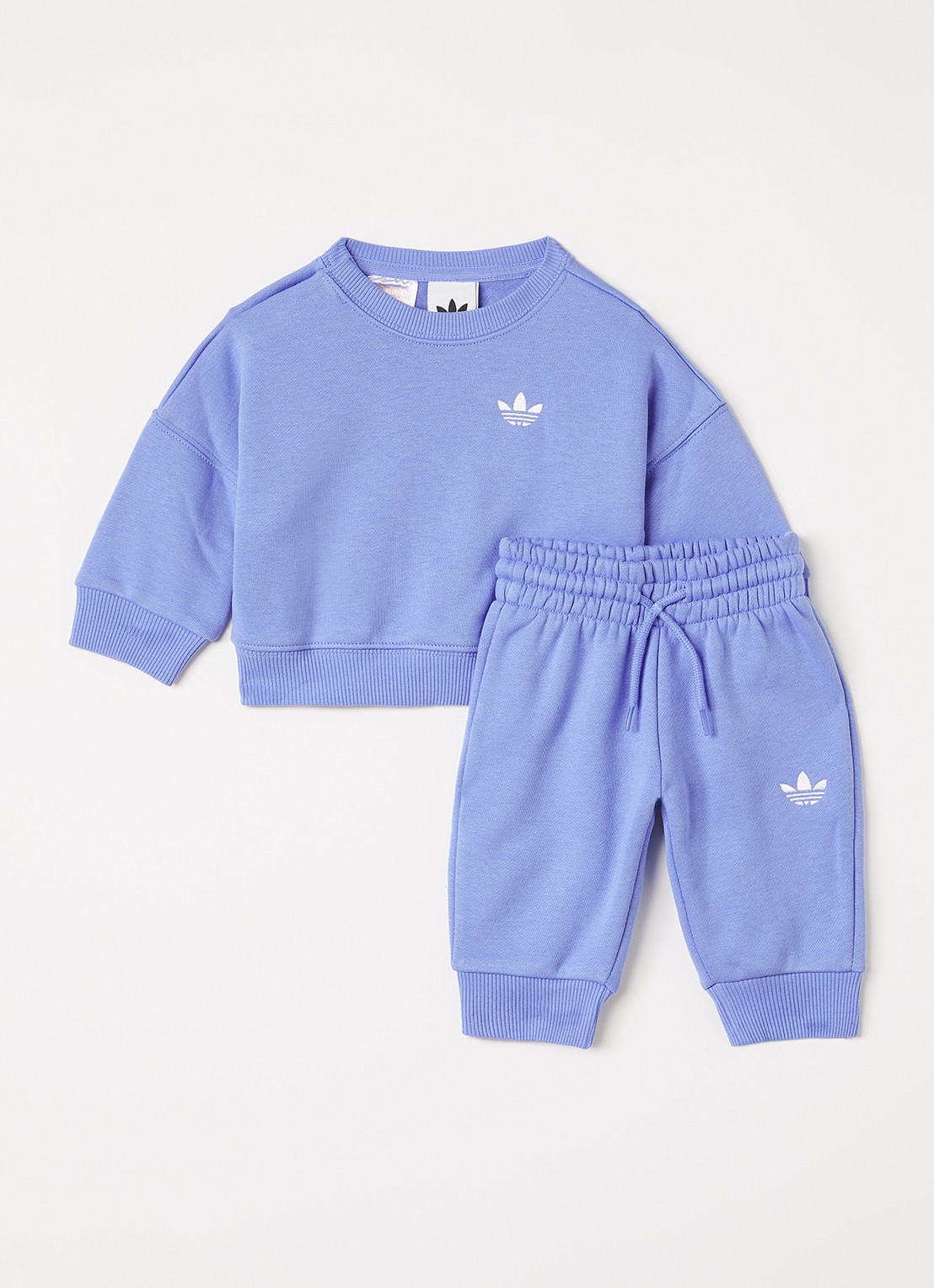 Adidas Set van sweater met joggingbroek 2-delig - voorkant blauw