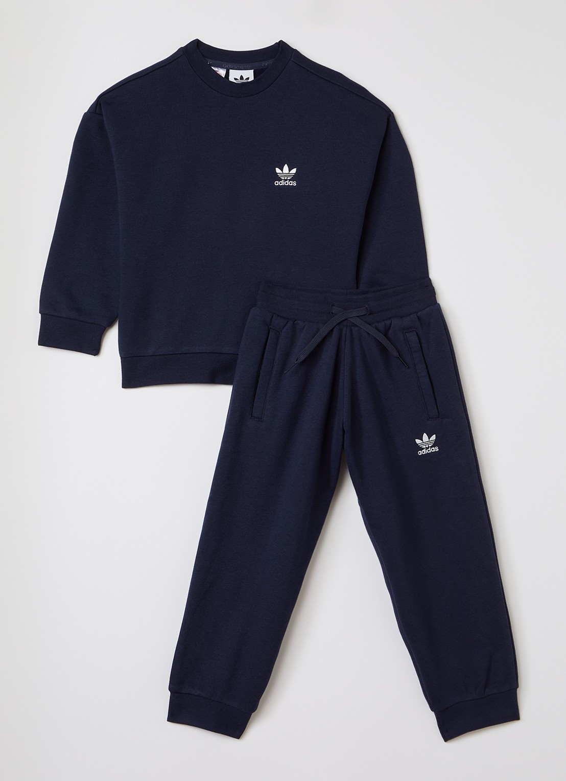 Adidas Set van sweater met joggingbroek 2-delig - voorkant donkerblauw