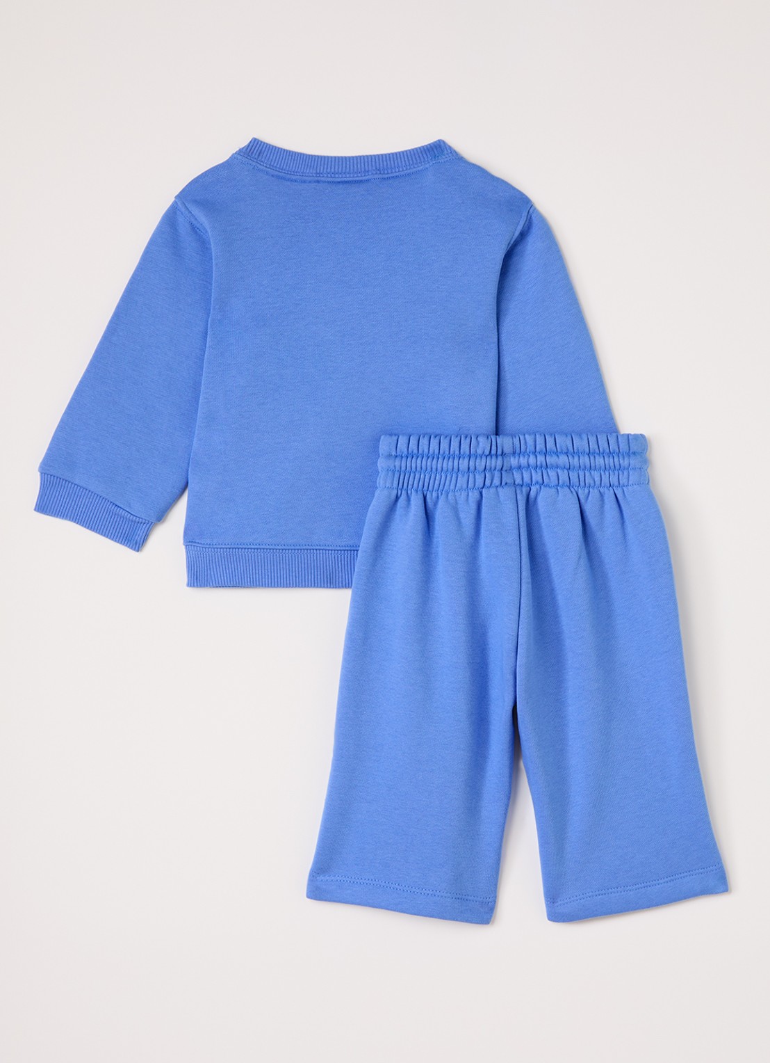 Adidas Set van sweater met korte joggingbroek 2-delig - voorkant 2 blauw