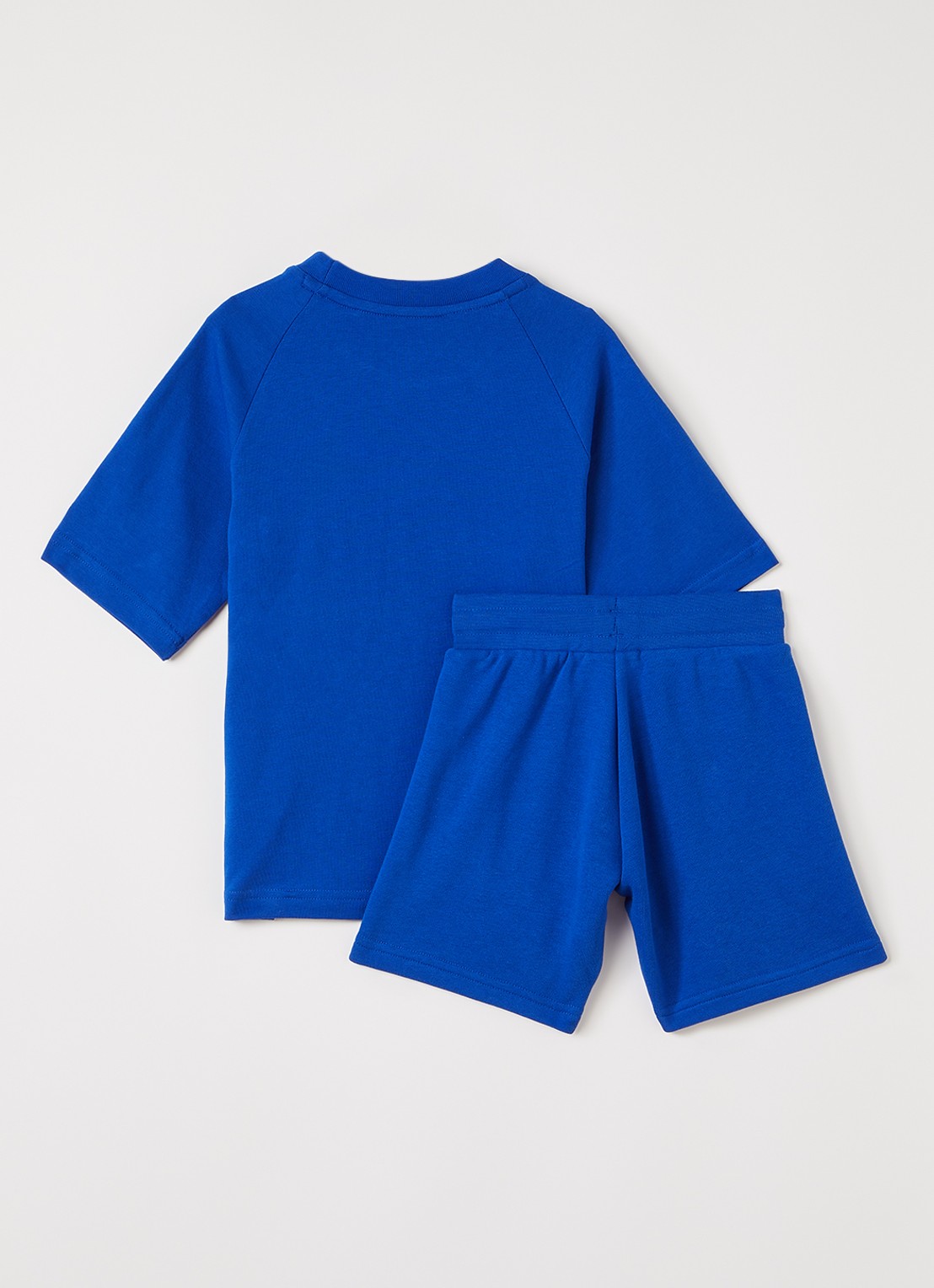 Adidas Set van T-shirt en korte joggingbroek 2-delig - voorkant 2 royalblauw