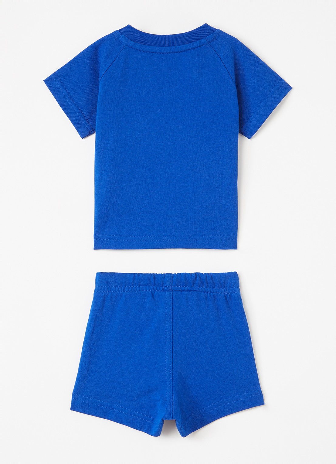 Adidas Set van T-shirt met korte broek 2-delig - voorkant 2 kobaltblauw