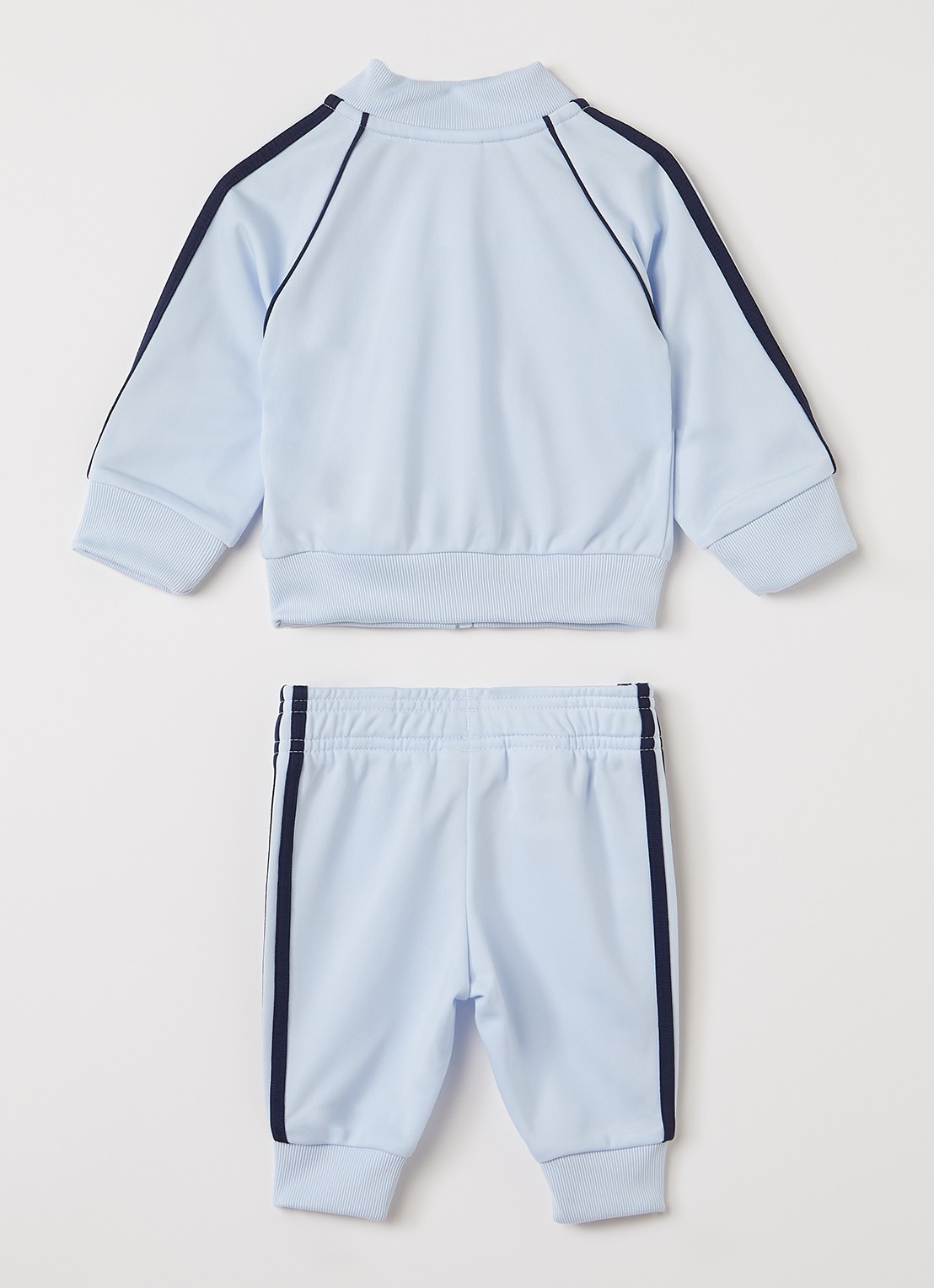 Adidas Set van trackvest met trackpants 2-delig - voorkant 2 lichtblauw