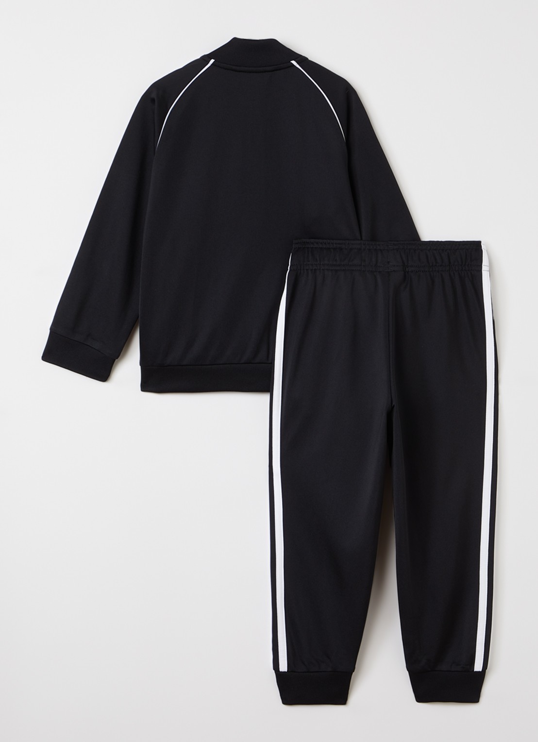 Adidas Set van trackvest met trackpants 2-delig - voorkant 2 zwart