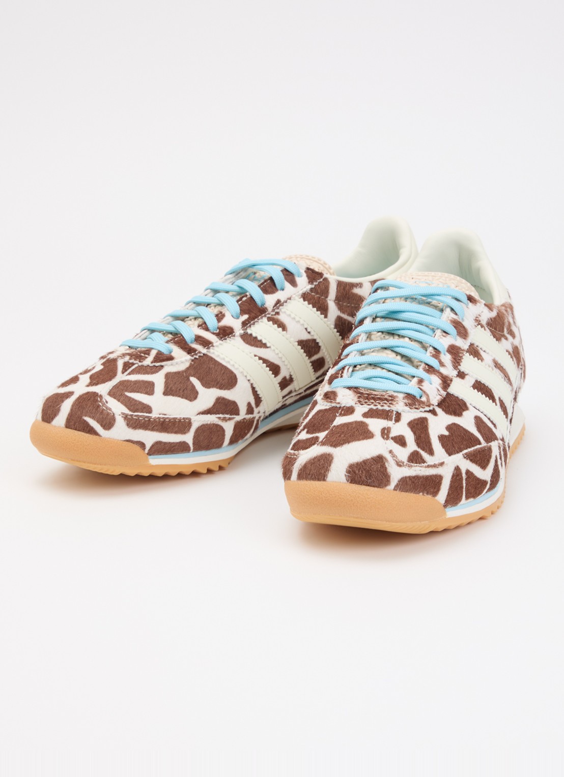 Adidas SL 72 OG sneaker met dierenprint en details van leer - detail 2 wit