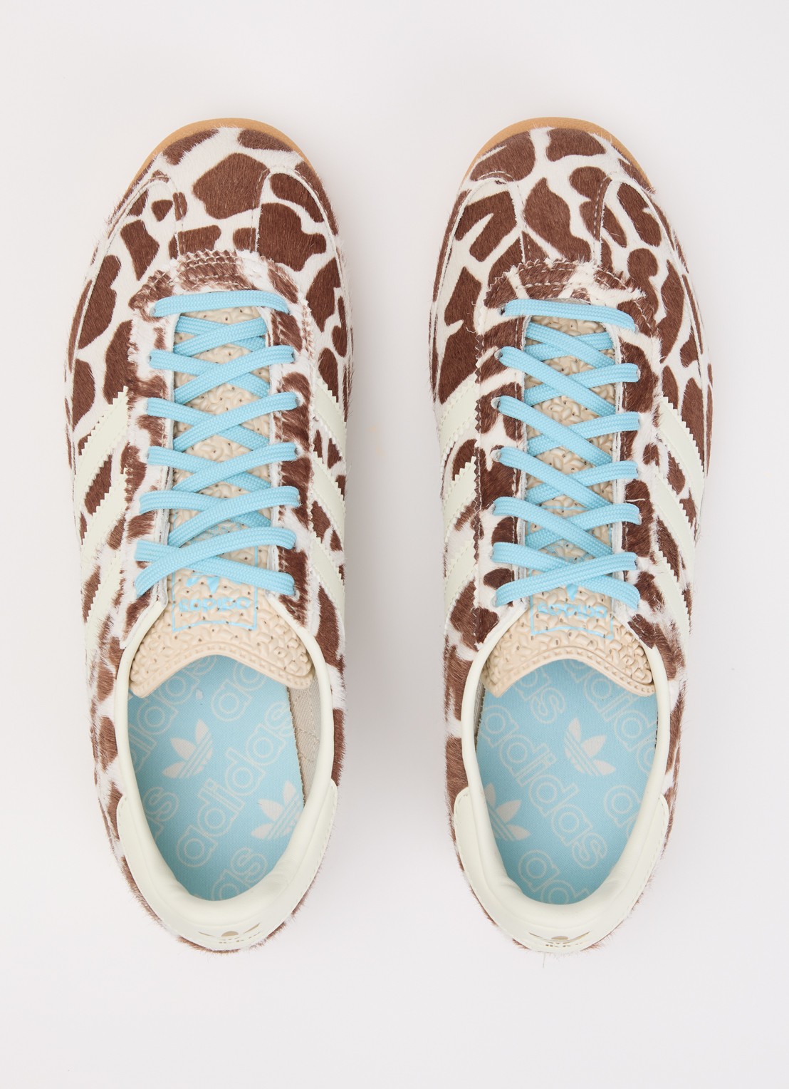 Adidas SL 72 OG sneaker met dierenprint en details van leer - detail 3 wit