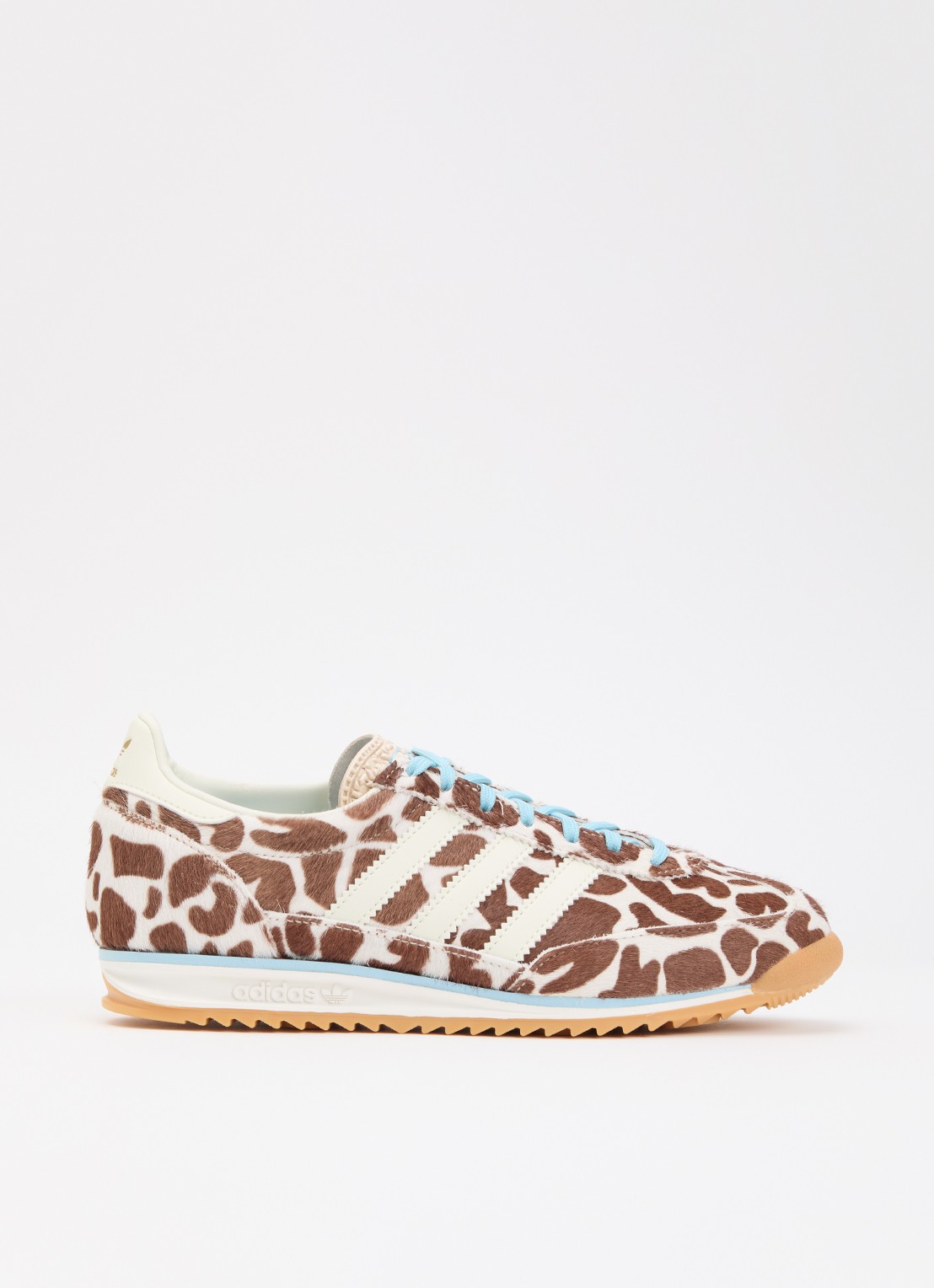 Adidas SL 72 OG sneaker met dierenprint en details van leer - voorkant 5 wit