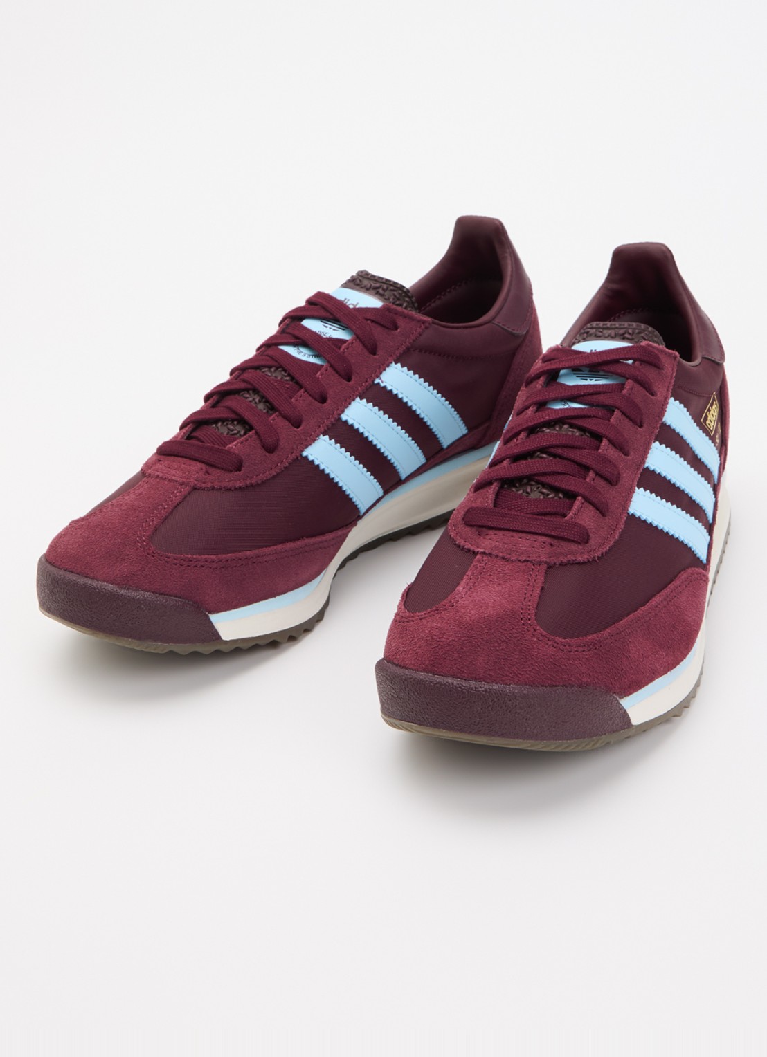 Adidas SL 72 RS sneaker met suède details - detail 3 bordeauxrood