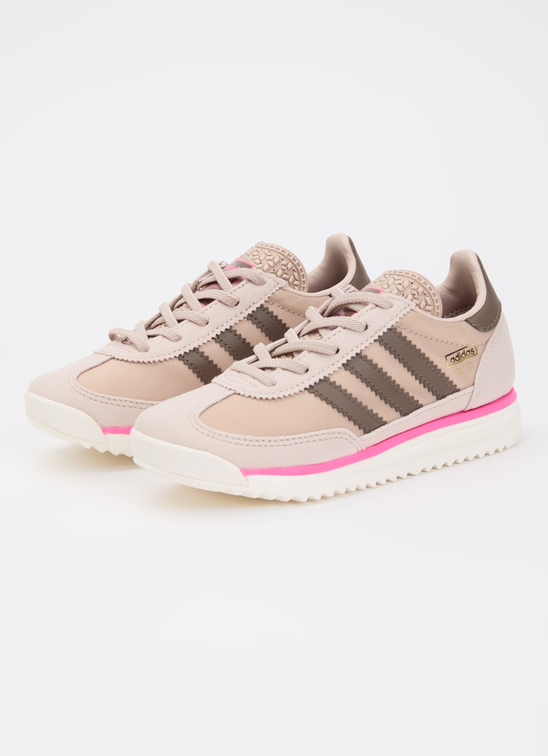 Adidas SL 72 sneaker met mesh details - voorkant 3 beige