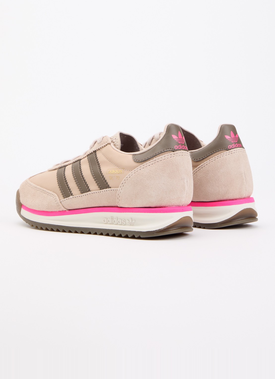 Adidas SL 72 sneaker met suède details - achterkant beige
