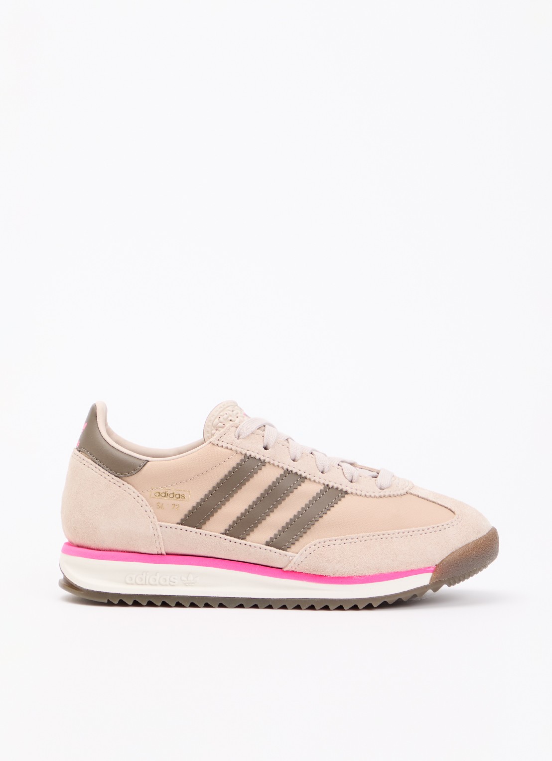 Adidas SL 72 sneaker met suède details - voorkant 2 beige