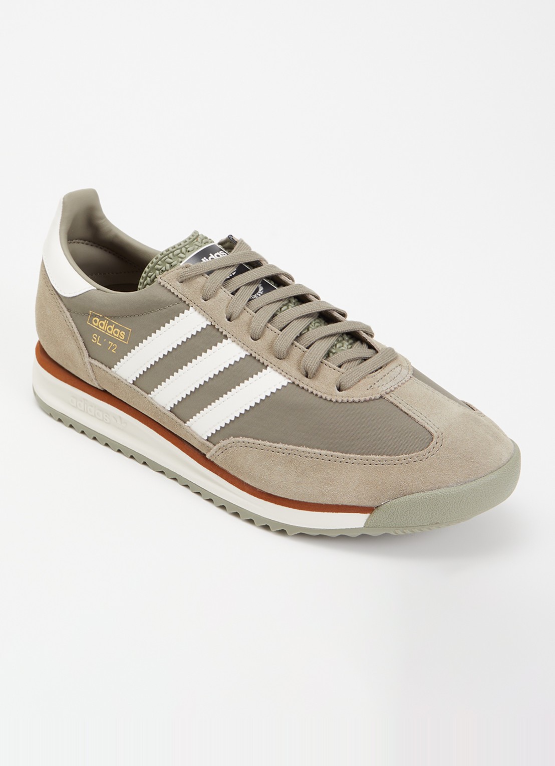 Adidas SL 72 sneaker met suède details - voorkant grijs