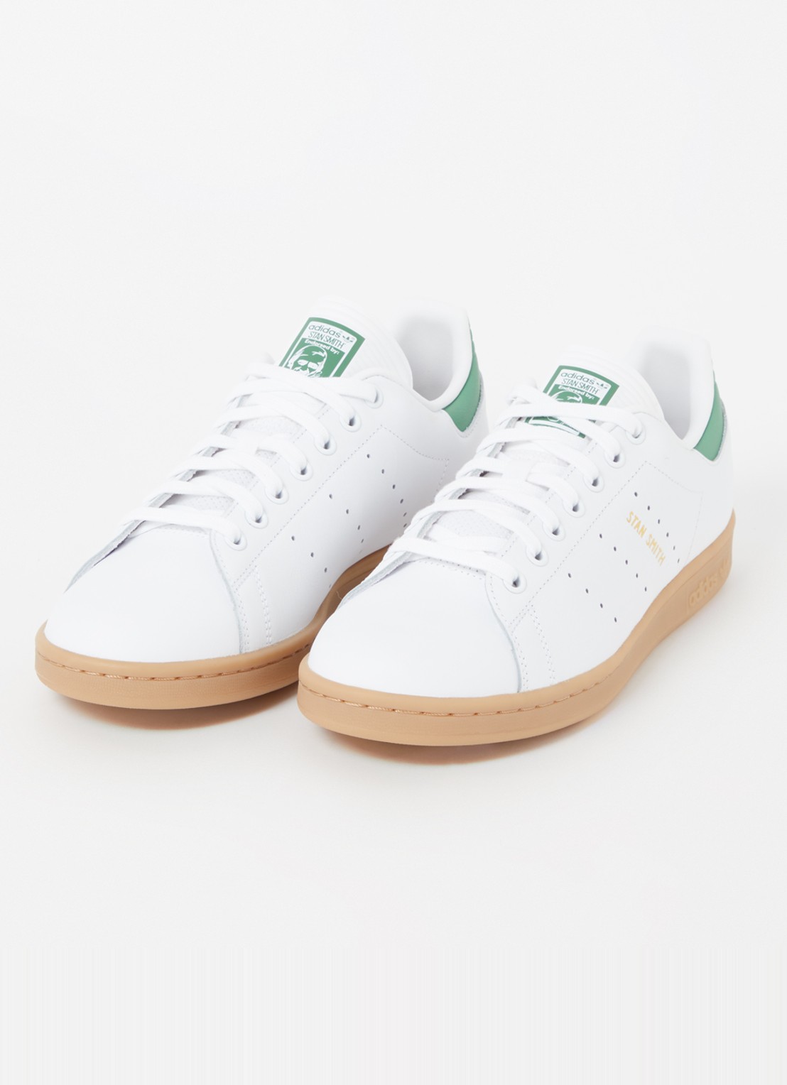 Adidas Stan Smith sneaker van leer met logo - detail 2 wit