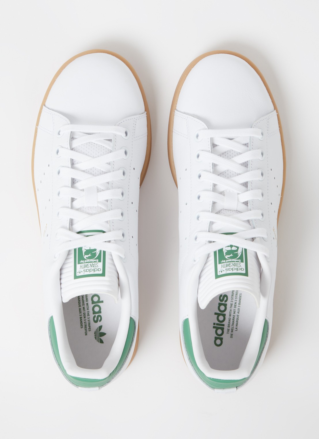 Adidas Stan Smith sneaker van leer met logo - detail 4 wit