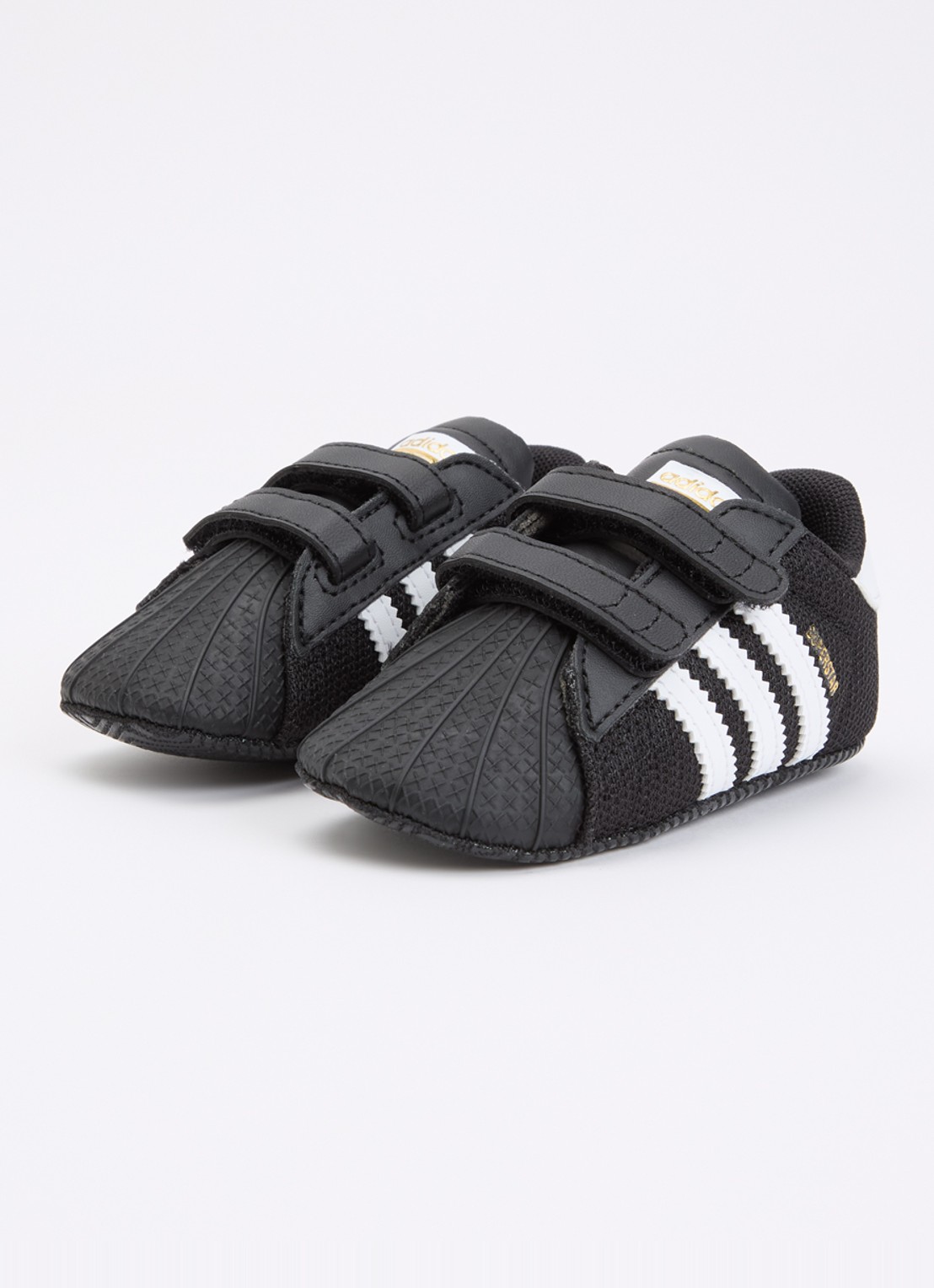 Adidas Superstar II sneaker met logo - voorkant 3 zwart