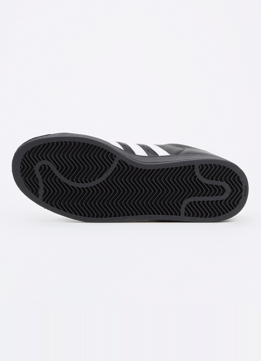 Adidas Superstar II sneaker van leer met logo - detail 4 zwart