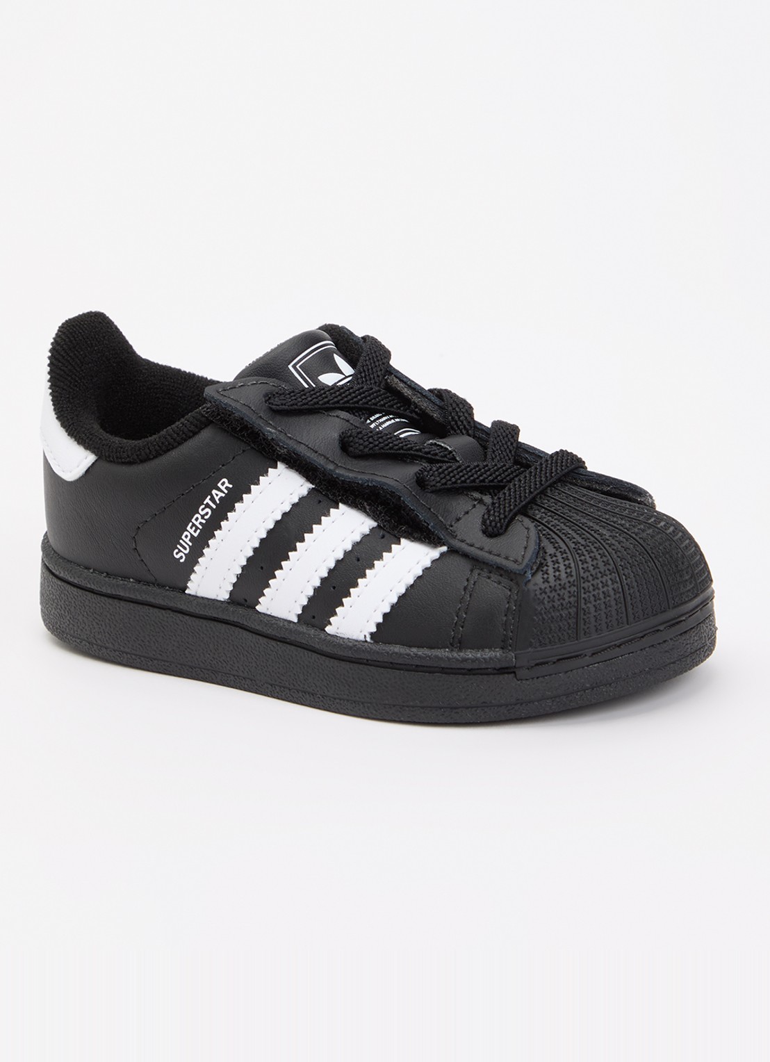 Adidas Superstar II sneaker van leer - voorkant zwart