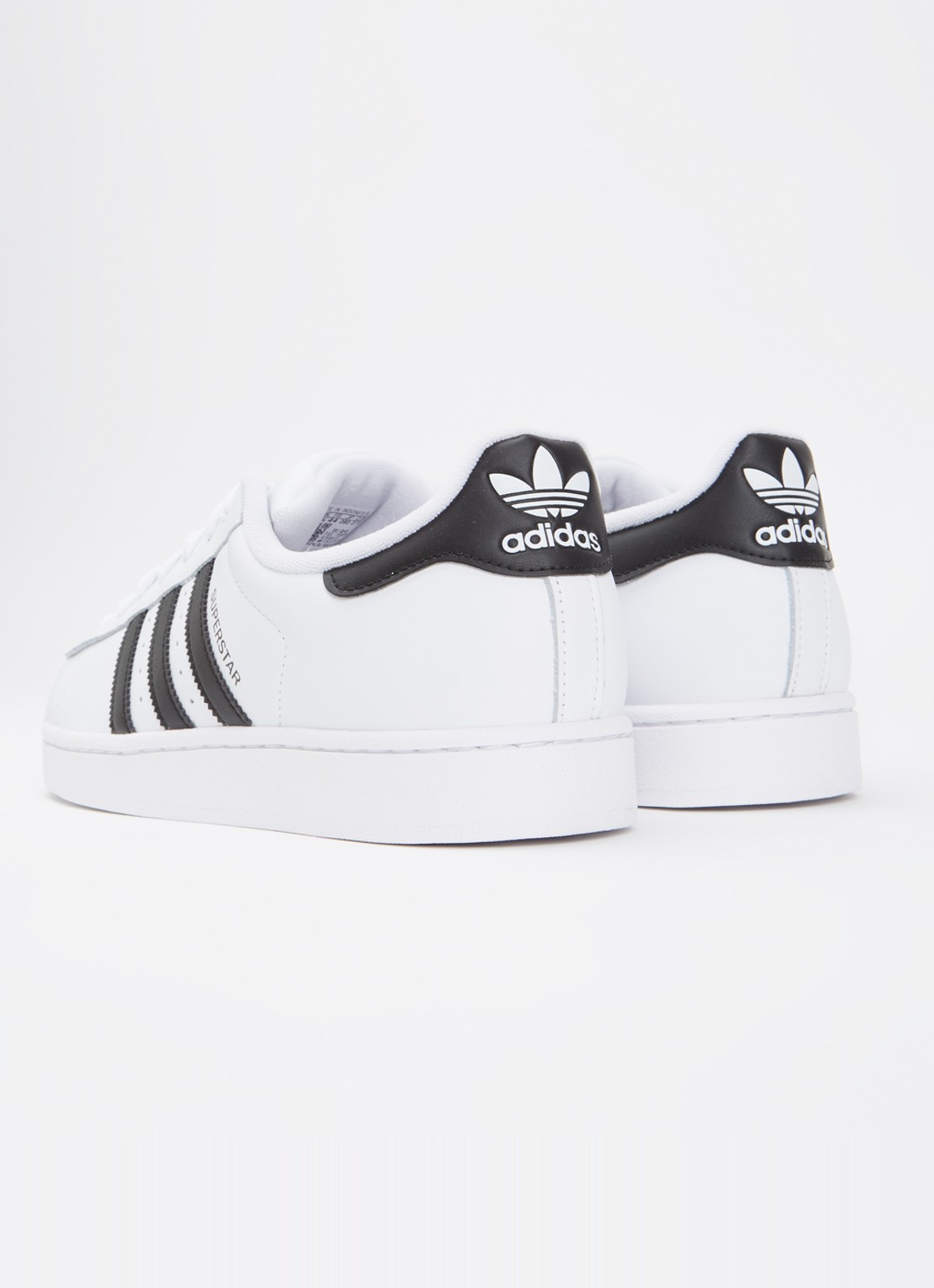 Adidas Superstar sneaker van leer met logo - achterkant 2 wit