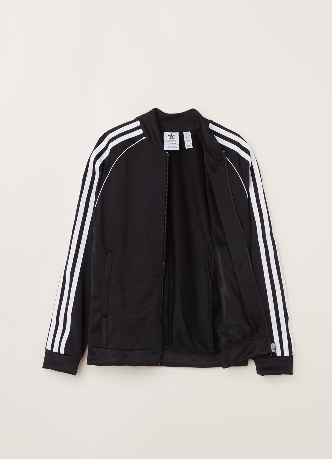 Adidas Superstar trackvest met logo - voorkant 3 zwart