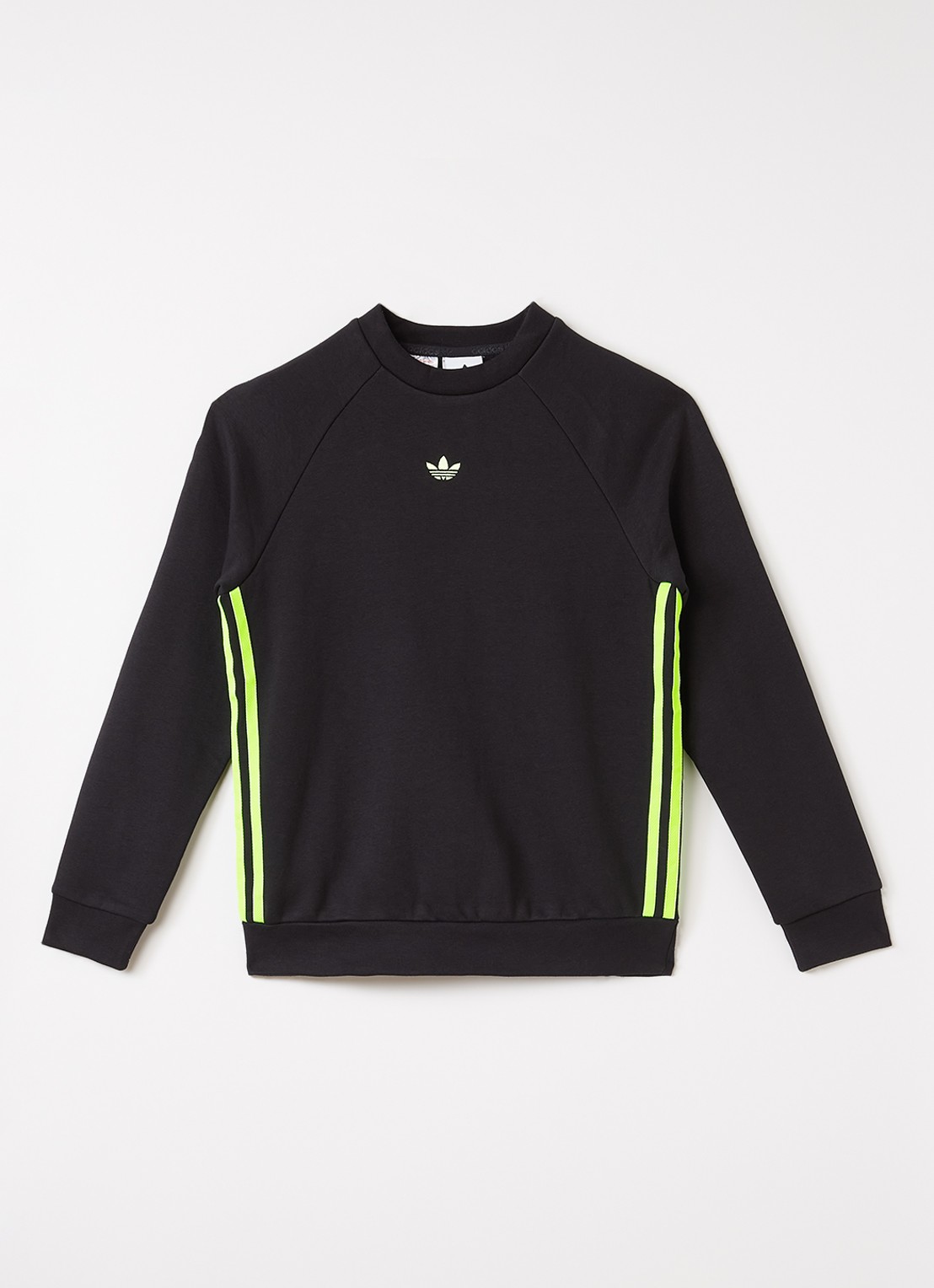 Adidas Sweater met logoborduring - voorkant 2 zwart