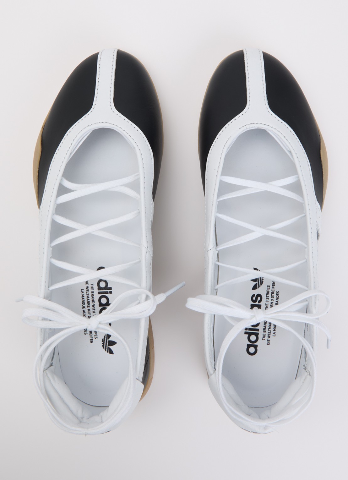 Adidas Taekwondo ballerina van leer - detail 3 zwart