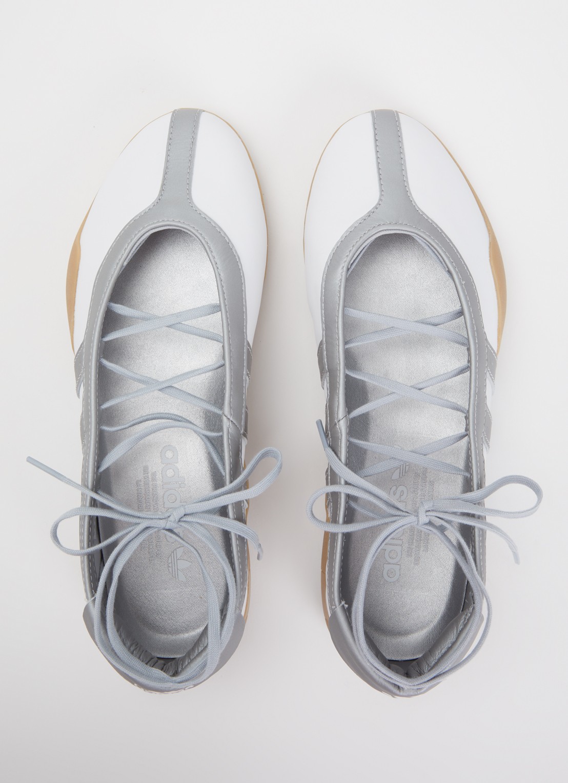 Adidas Taekwondo ballerina van leer - detail 3 wit