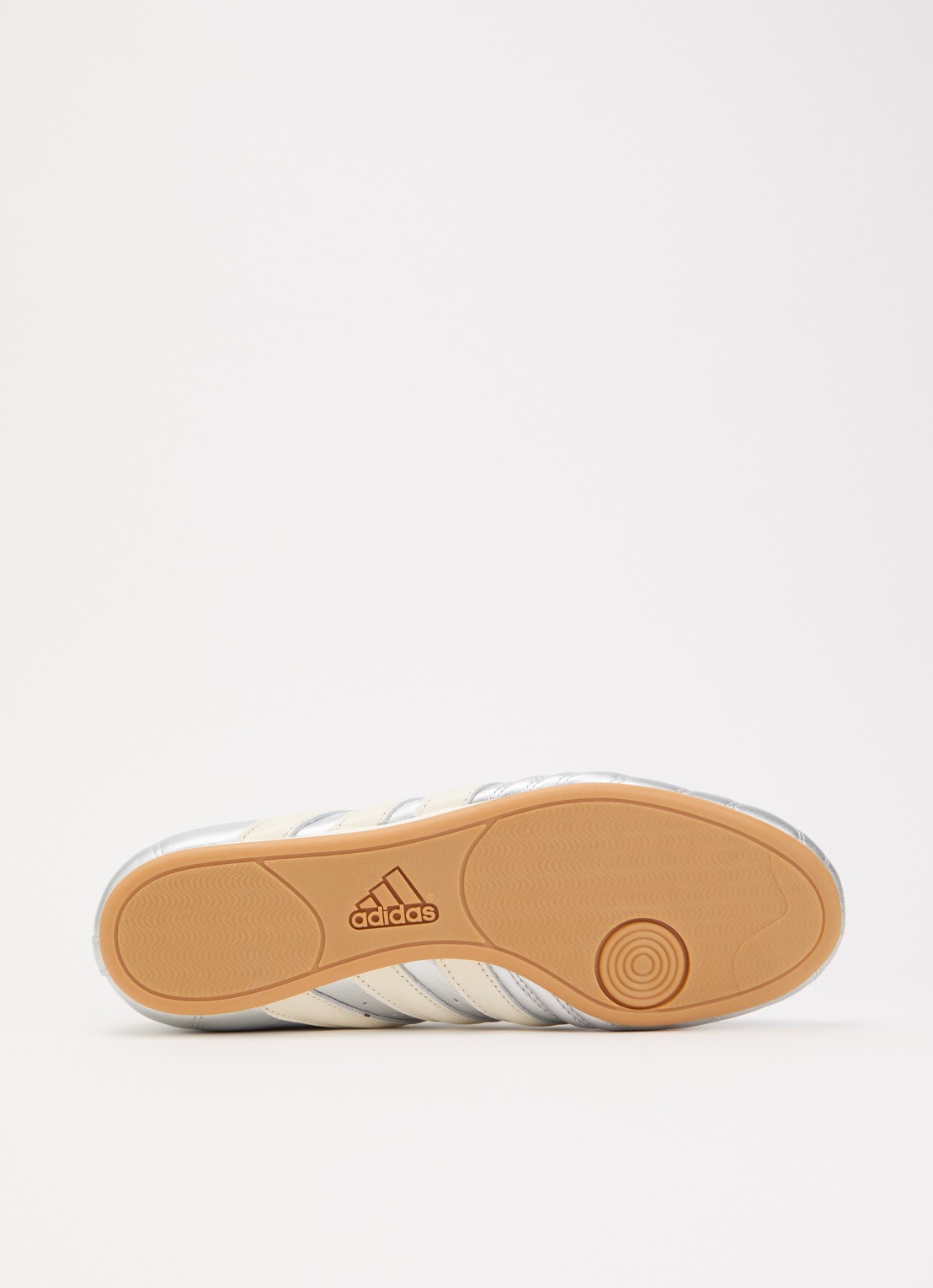 Adidas Taekwondo sneaker van leer met metallic finish - detail 5 zilver