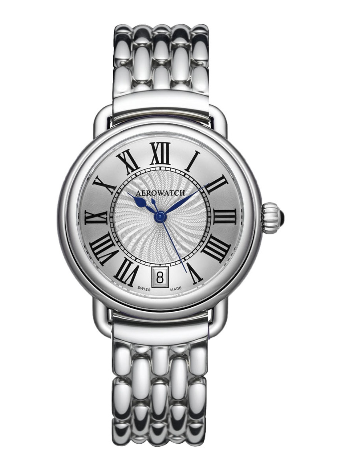 Aerowatch 1942 horloge A 42960 AA01 M - voorkant zilver