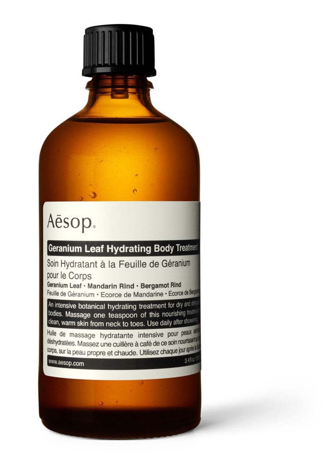 Aesop Geranium Leaf Hydrating Body Treatment - huidolie - voorkant undefined