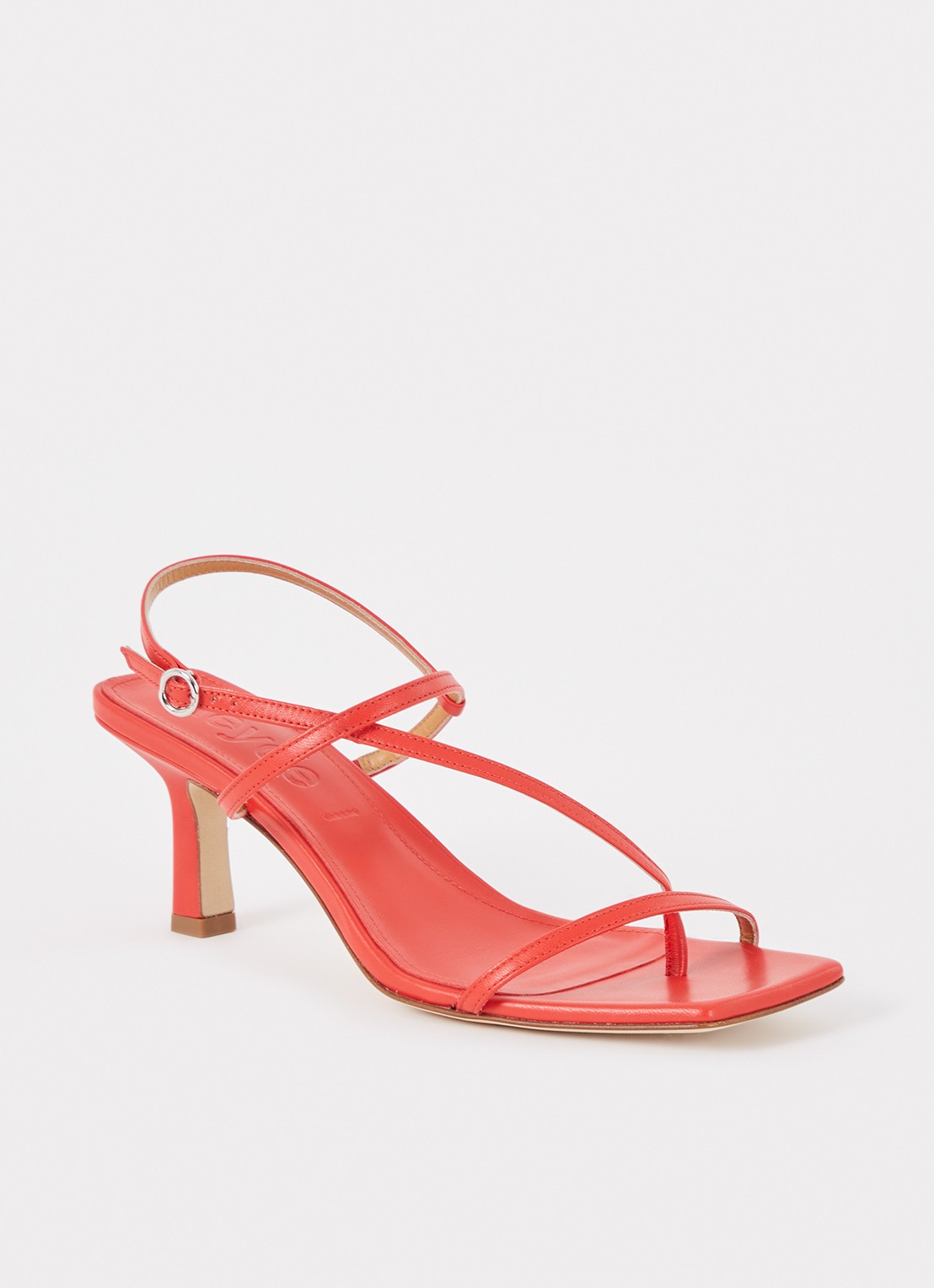 Aeyde Elise sandalette van leer - voorkant 4 rood