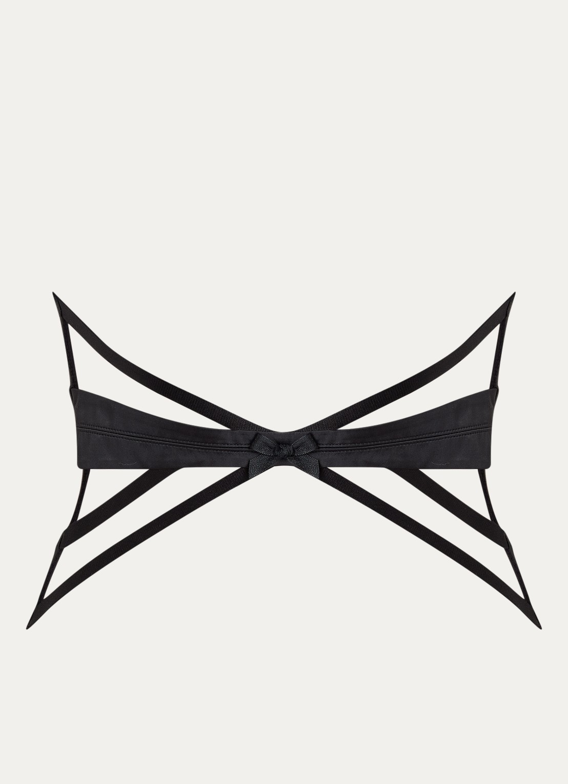 Agent Provocateur Briella jarretels met cut-out detail - voorkant 4 zwart