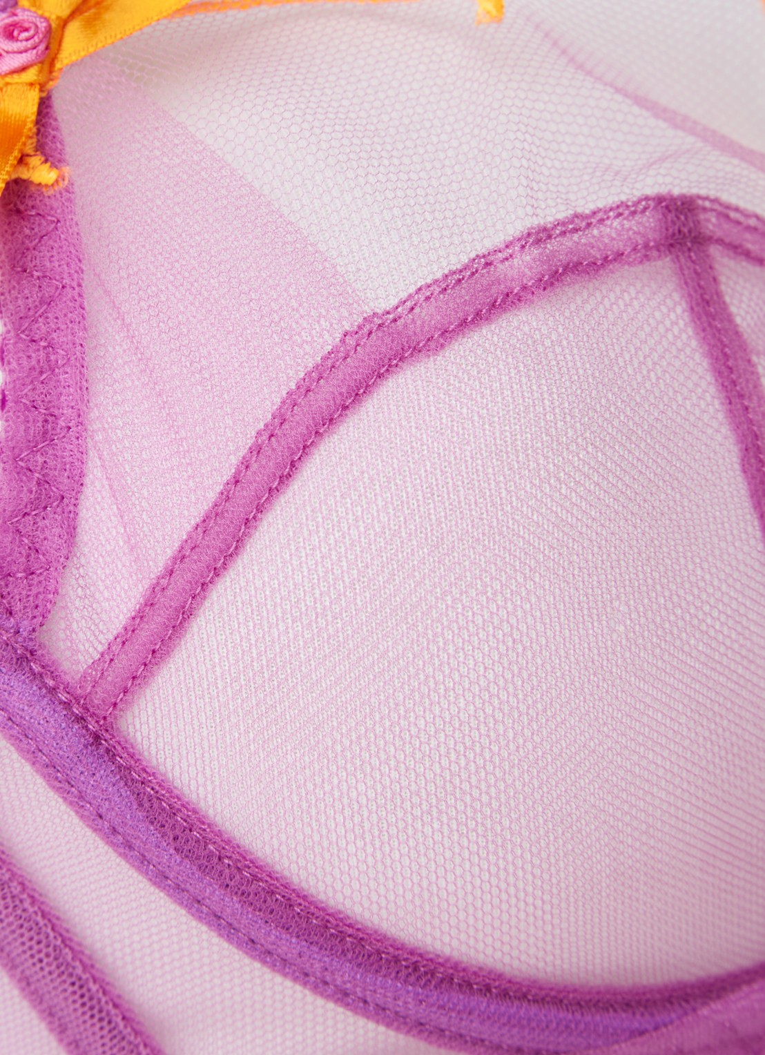 Agent Provocateur Lorna beugel bh van mesh - detail 3 paars