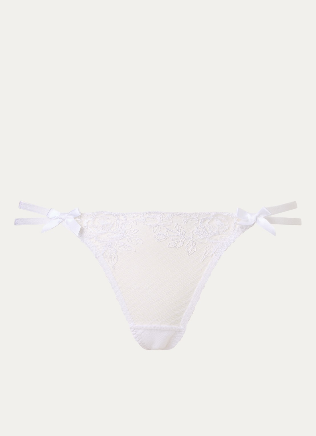 Agent Provocateur Rosia string van kant - voorkant wit