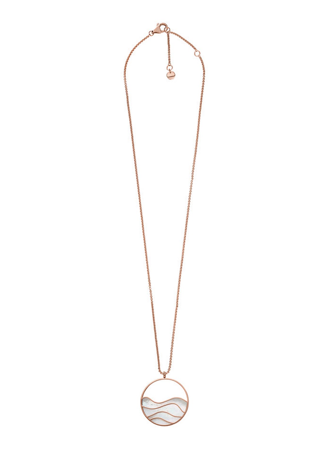 Agnethe ketting met hanger SKJ1539791 - detail 2 roségoud