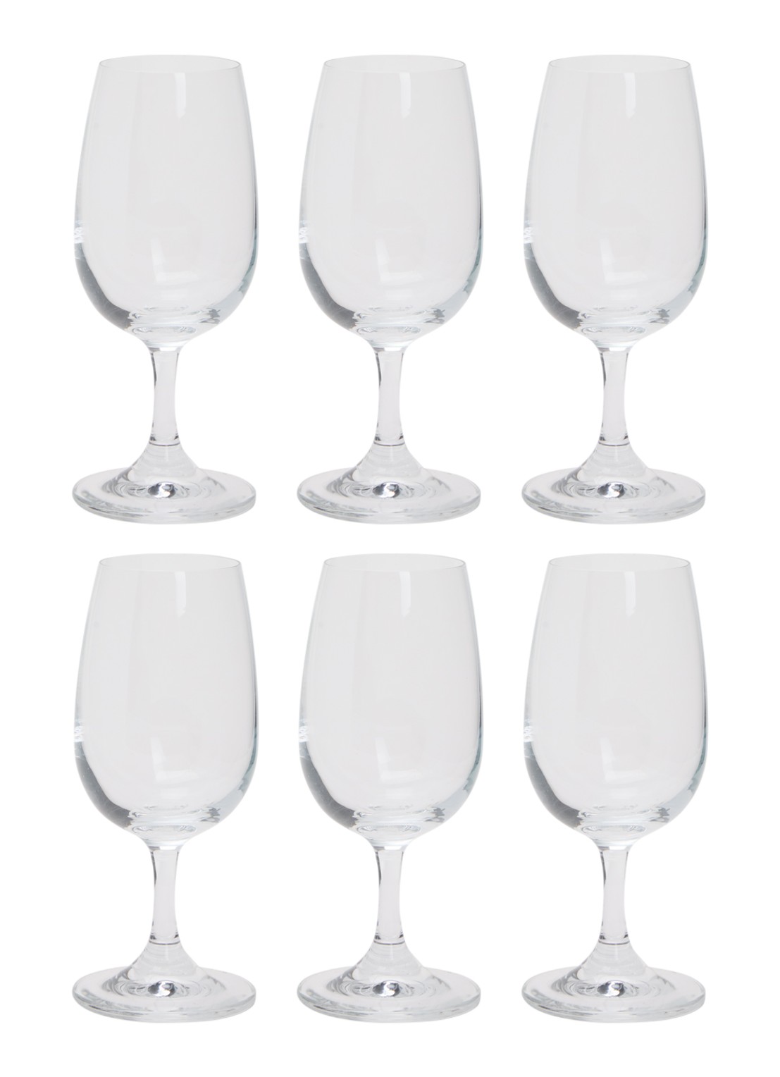 Åhléns Belle wijnglas 21 cl set van 6 - voorkant transparant