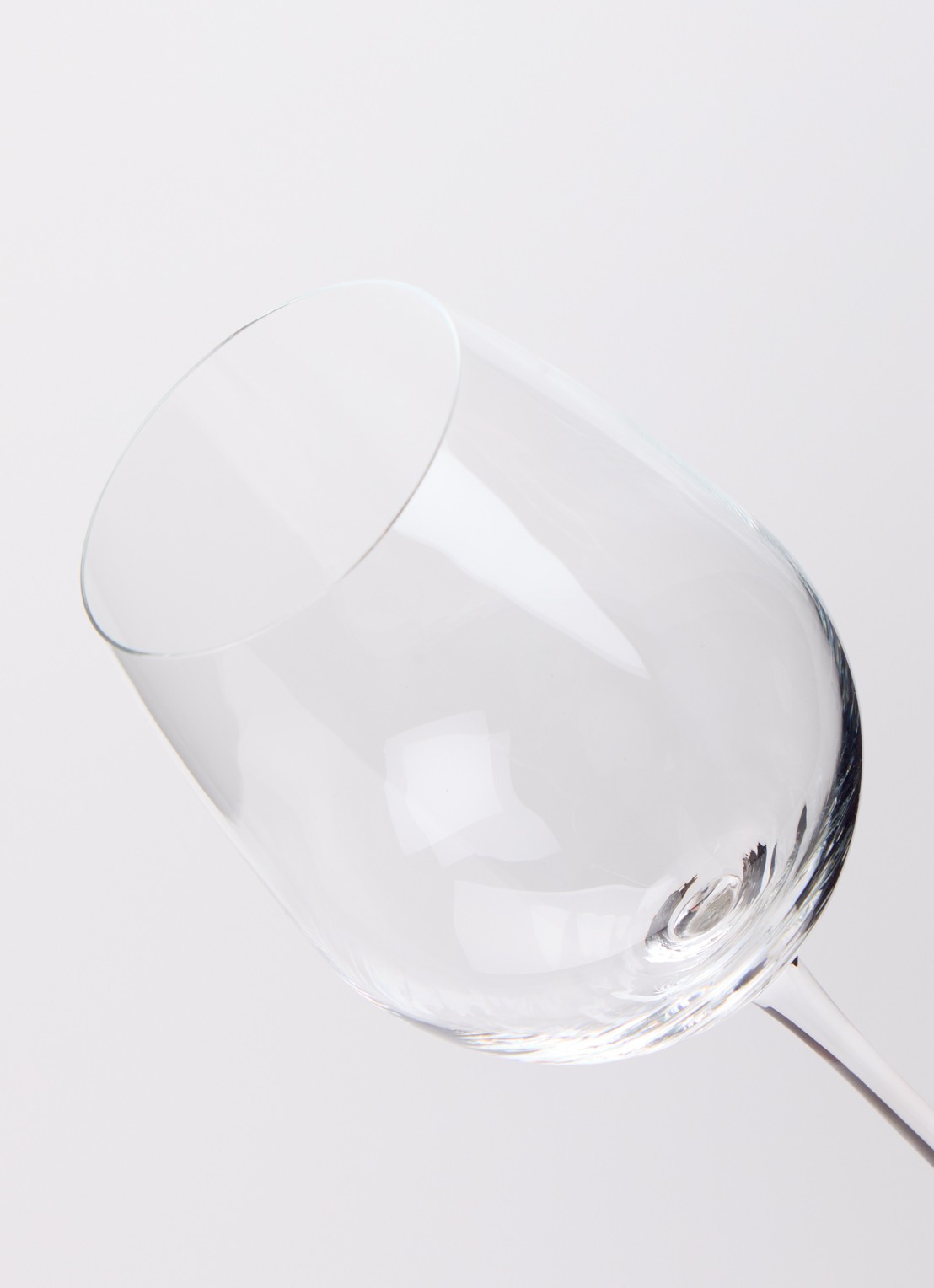 Åhléns Belle witte wijnglas 40 cl set van 2 - detail transparant
