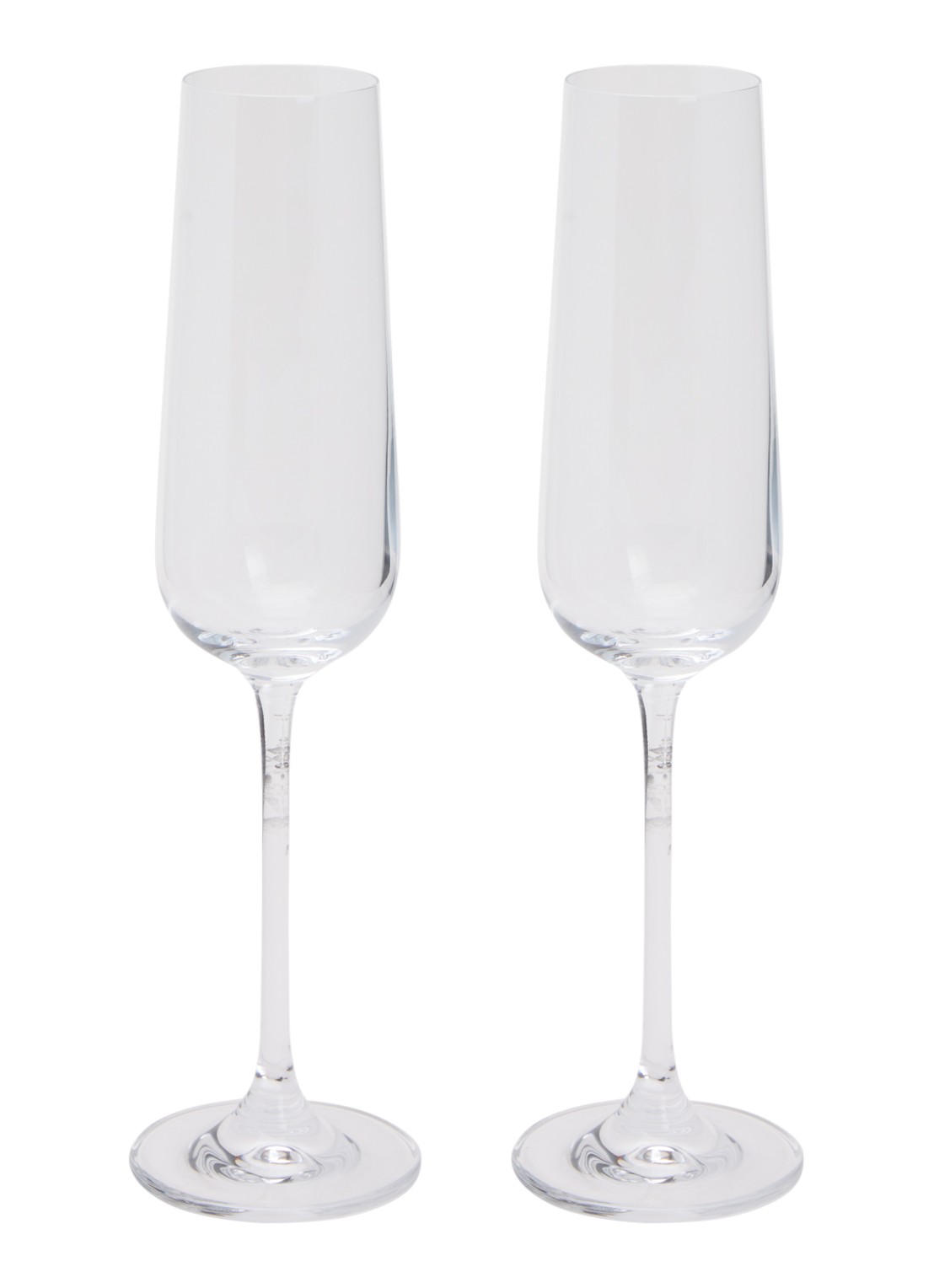 Åhléns Elise champagneglas 27 cl set van 2 - voorkant 2 transparant