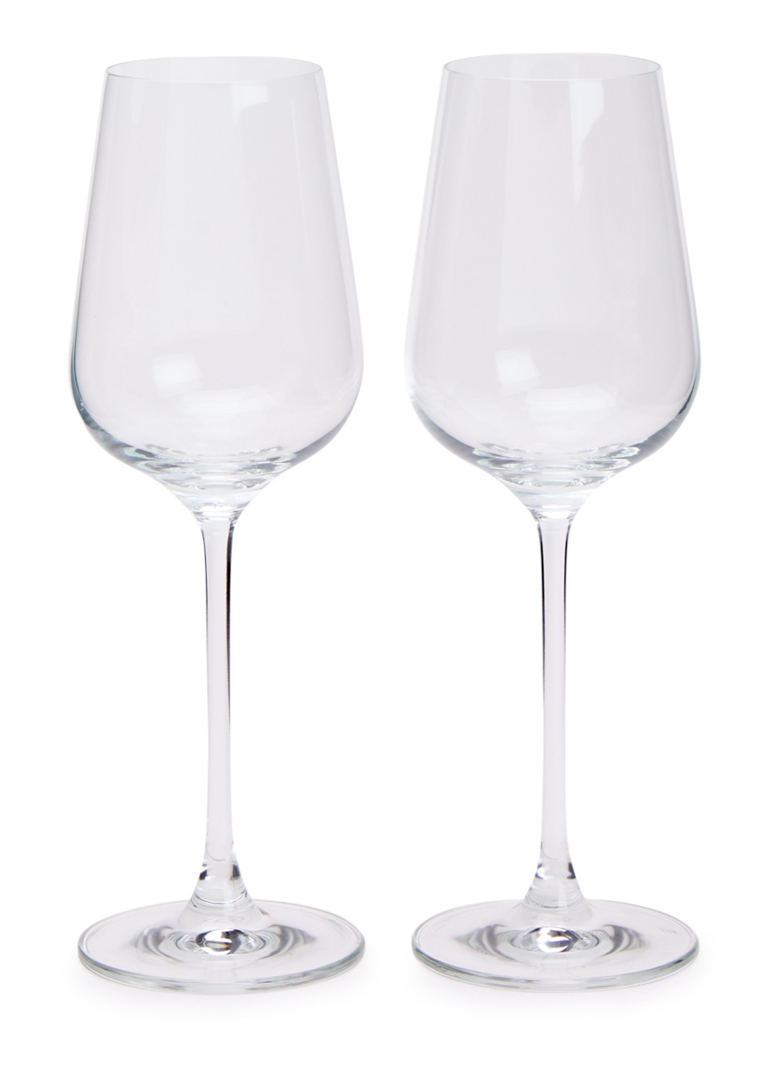 Åhléns Elise witte wijnglas 43 cl set van 2 - voorkant 2 transparant