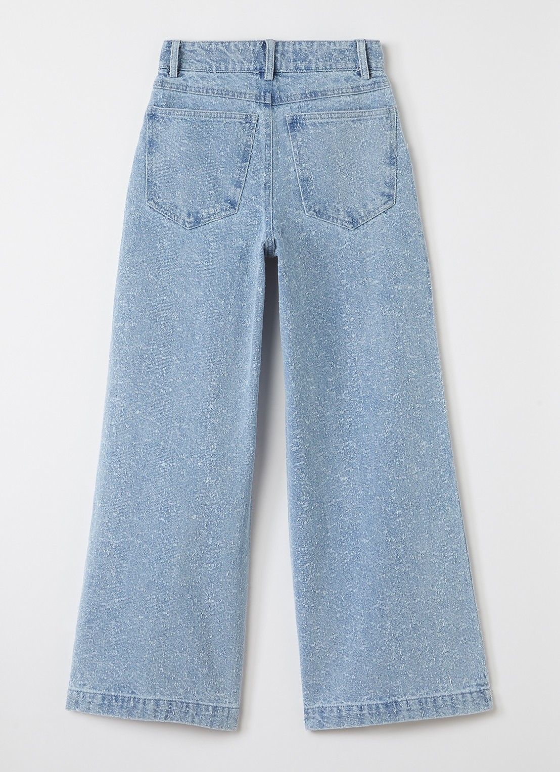 AI&KO Charly flared jeans met structuur - voorkant 2 indigo