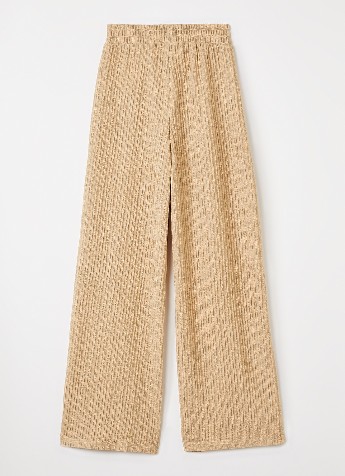 AI&KO Ramona flared fit broek - voorkant 3 camel