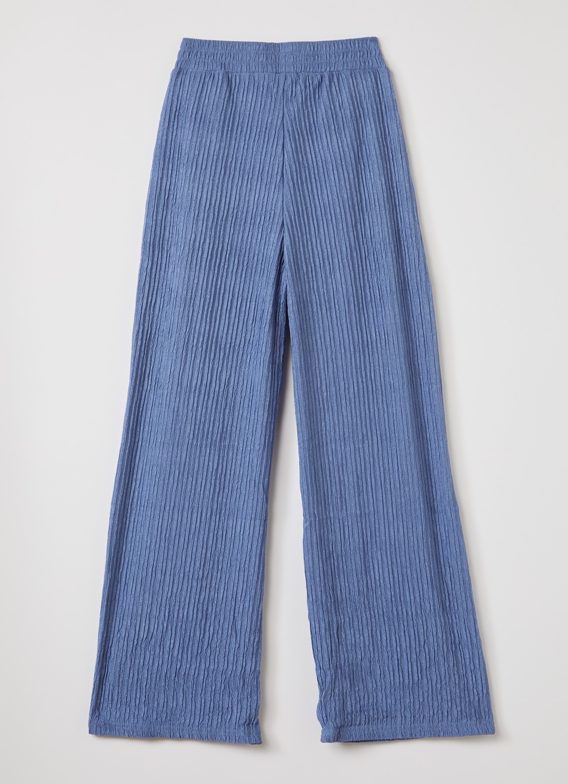 AI&KO Ramona flared fit broek - voorkant 2 staalblauw