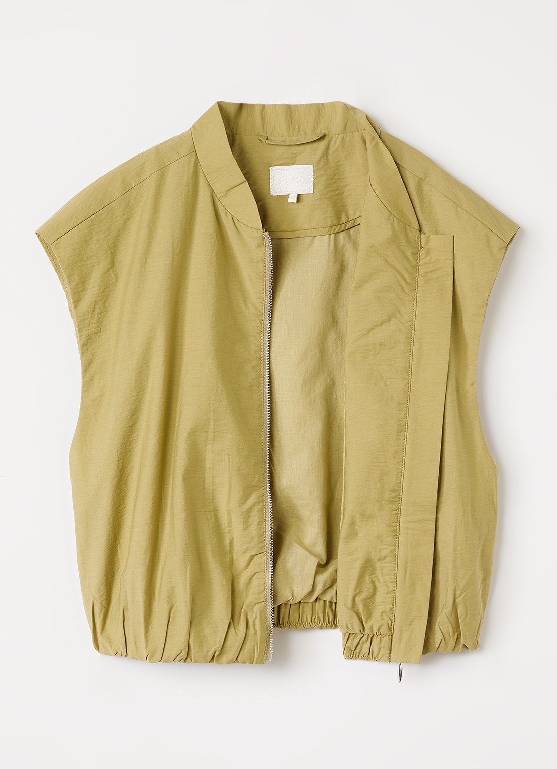 AI&KO Vanja bodywarmer met elastische band - voorkant 2 khaki