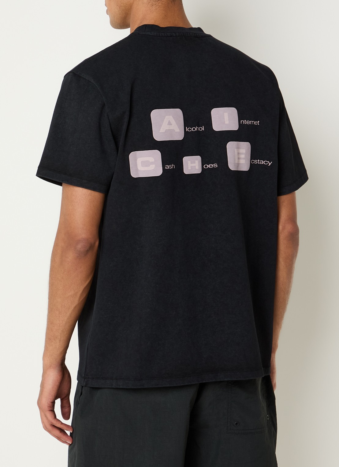 Aiche I Love Aiche T-shirt met logo- en backprint - detail 3 zwart