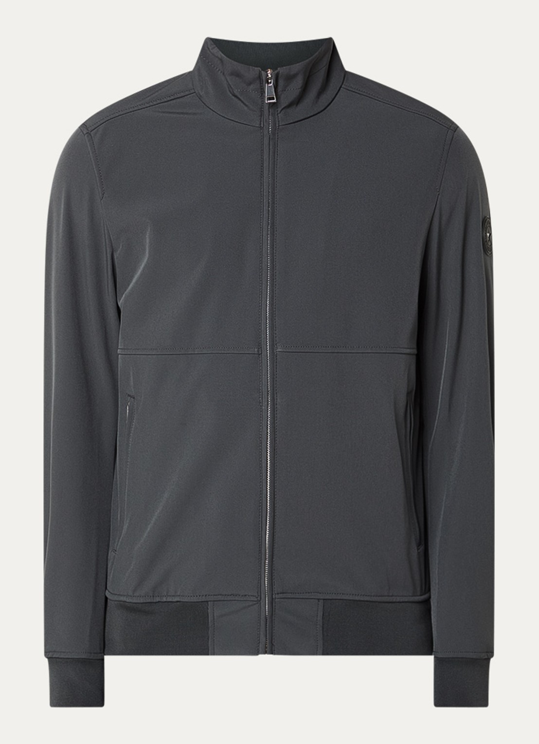 Airforce Aero softshell jack met ritszakken - voorkant 3 antraciet